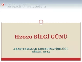 H2020 BİLGİ GÜNÜ