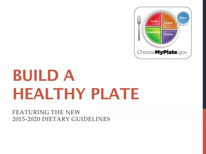 build a healthy plate
