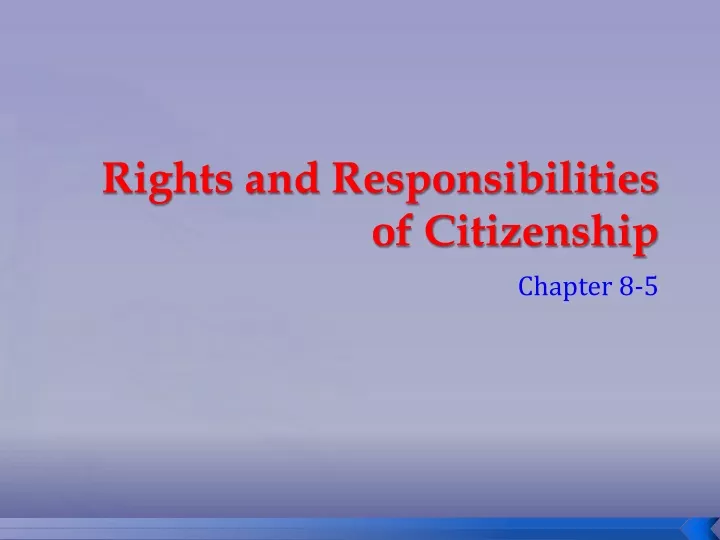 rights and responsibilities of citizenship