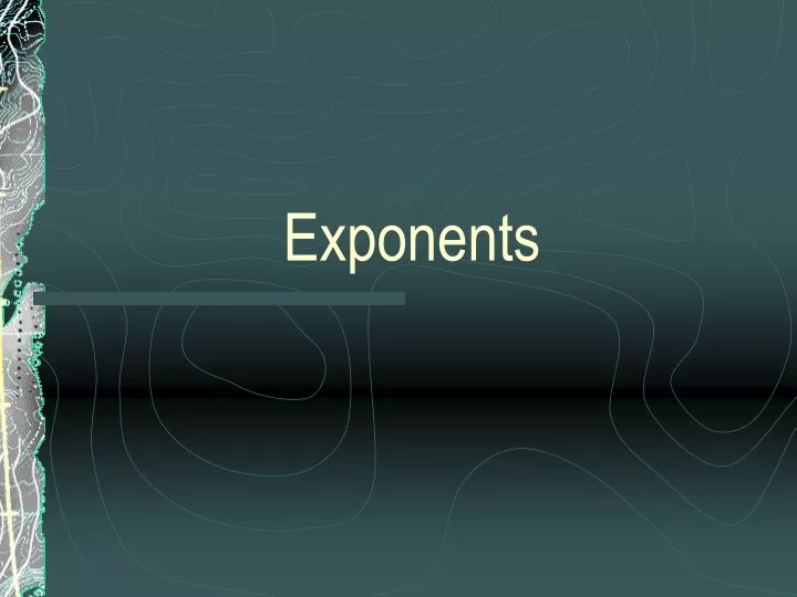 exponents