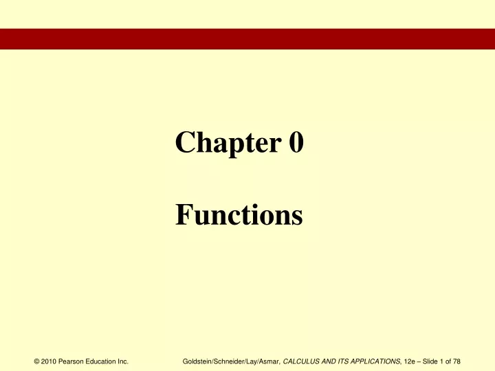 chapter 0 functions