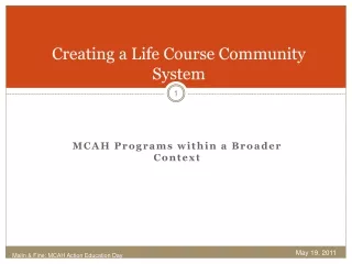Creating a Life Course Community System