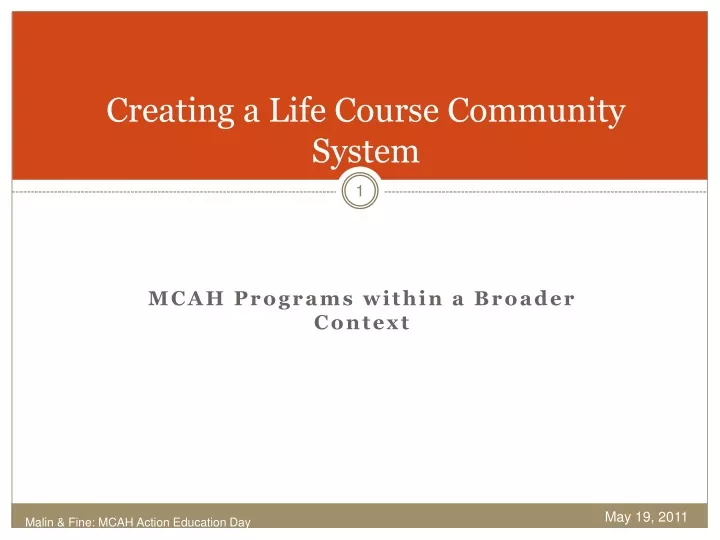 creating a life course community system