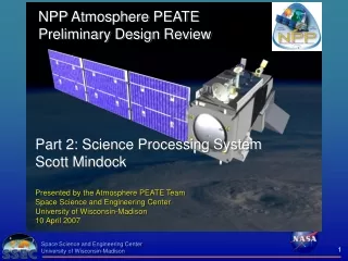 NPP Atmosphere PEATE Preliminary Design Review