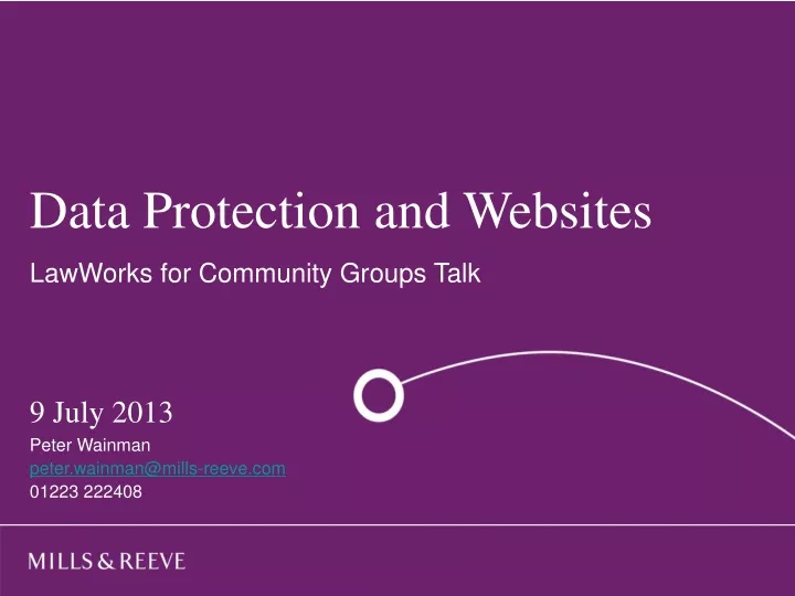 data protection and websites lawworks