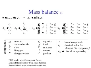 Mass balance  4.3