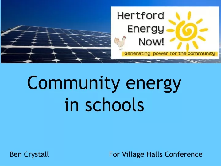 community energy in schools