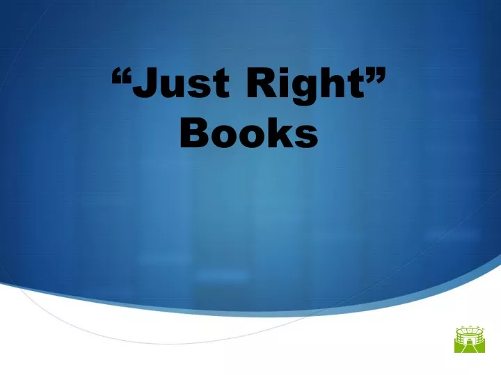 just right books