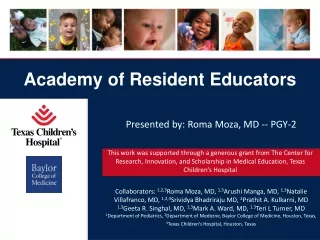 Academy of Resident Educators