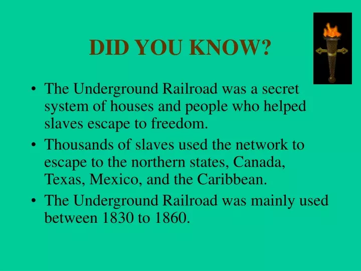 did you know