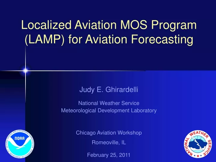 localized aviation mos program lamp for aviation