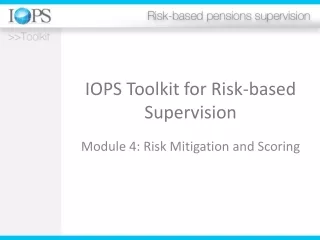 IOPS Toolkit for Risk-based Supervision