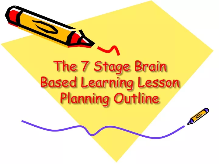 the 7 stage brain based learning lesson planning outline