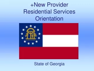 +New Provider Residential Services Orientation