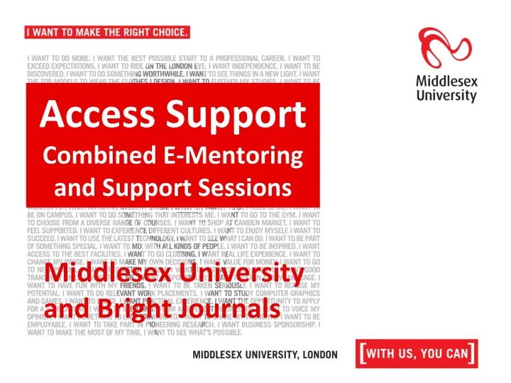 access support combined e mentoring and support sessions