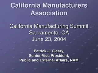 California Manufacturers Association