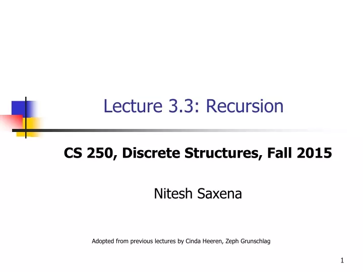 lecture 3 3 recursion