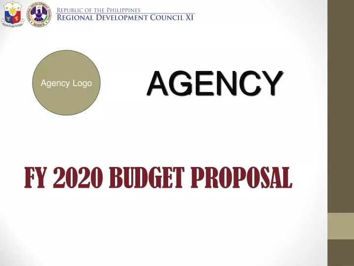 fy 2020 budget proposal