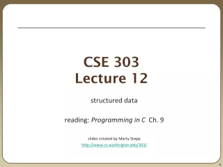 CSE 303 Lecture 12