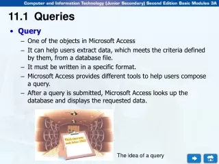 Query One of the objects in Microsoft Access