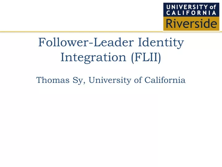 follower leader identity integration flii thomas