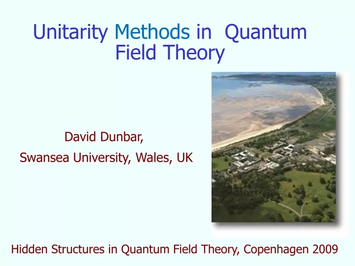 unitarity methods in quantum field theory