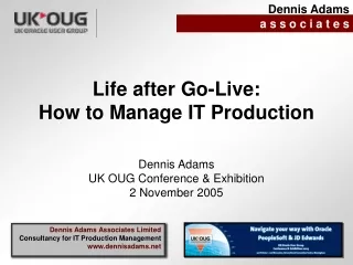 Life after Go-Live: How to Manage IT Production