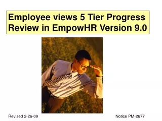 Employee views 5 Tier Progress Review in EmpowHR Version 9.0