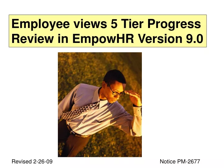employee views 5 tier progress review in empowhr
