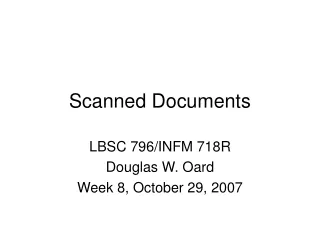 Scanned Documents