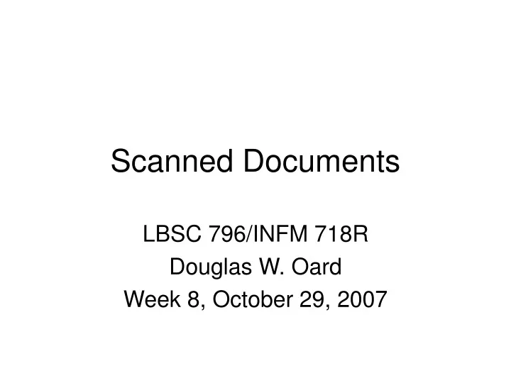 scanned documents