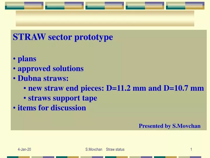straw sector prototype plans approved solutions