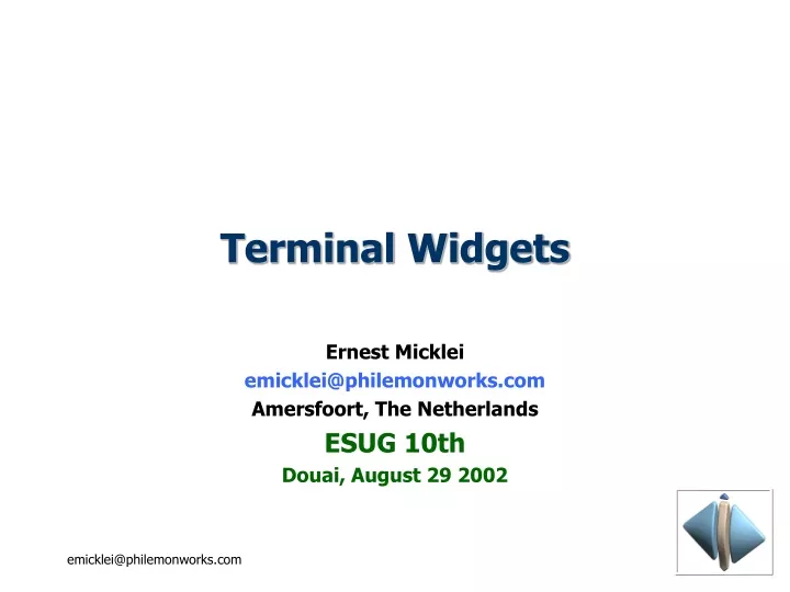 terminal widgets