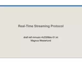 Real-Time Streaming Protocol