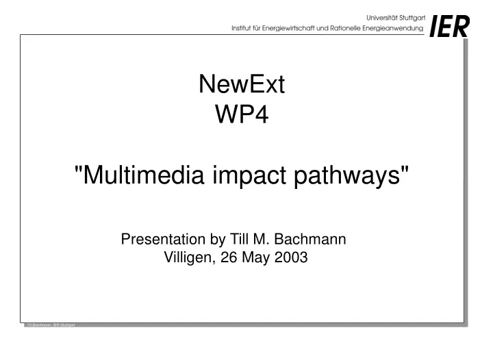 newext wp4 multimedia impact pathways