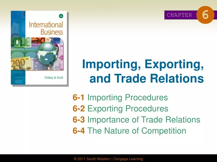 importing exporting and trade relations