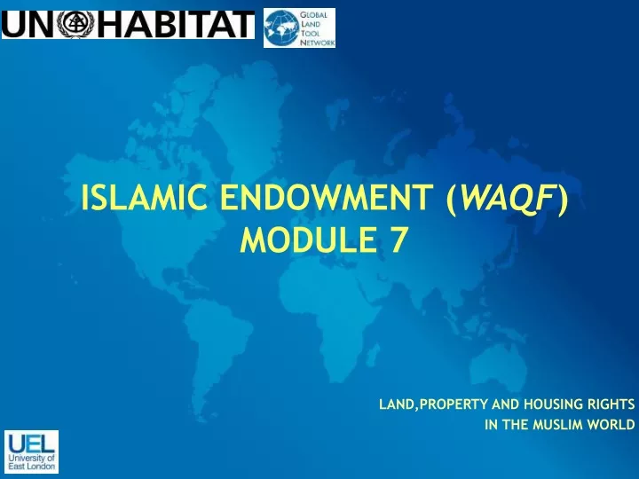 islamic endowment waqf module 7