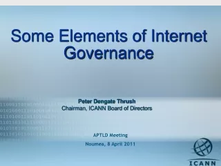 Some Elements of Internet Governance