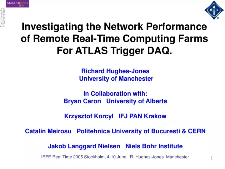 investigating the network performance of remote real time computing farms for atlas trigger daq