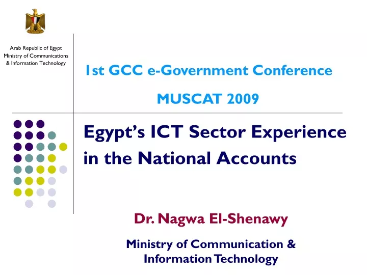 egypt s ict sector experience in the national accounts