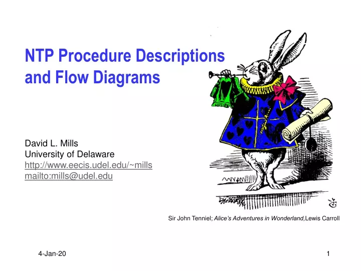 ntp procedure descriptions and flow diagrams