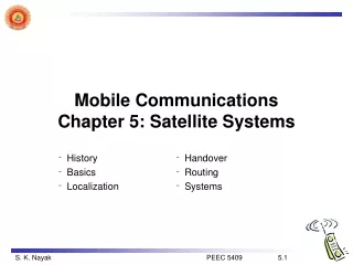 Mobile Communications Chapter 5: Satellite Systems