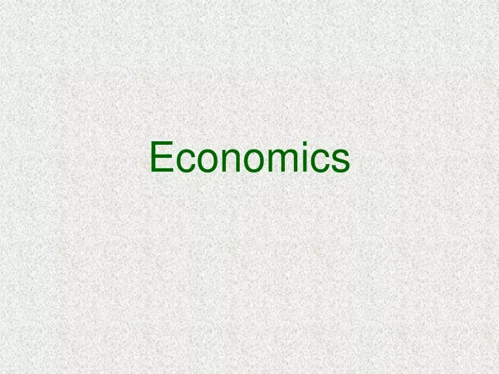 economics