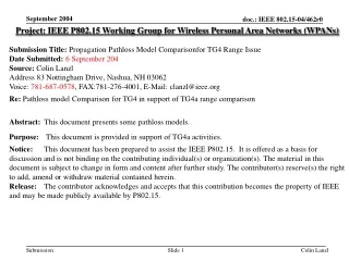 Project: IEEE P802.15 Working Group for Wireless Personal Area Networks (WPANs)