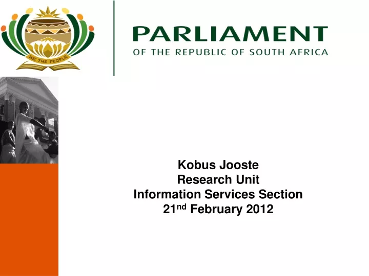 kobus jooste research unit information services