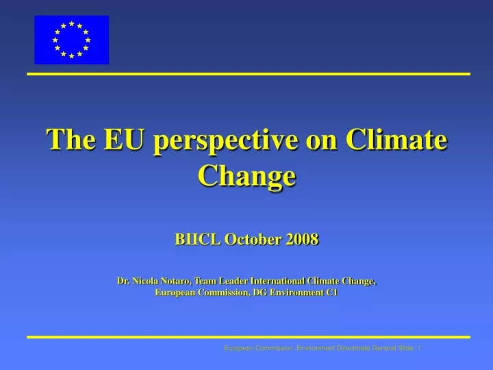 the eu perspective on climate change biicl