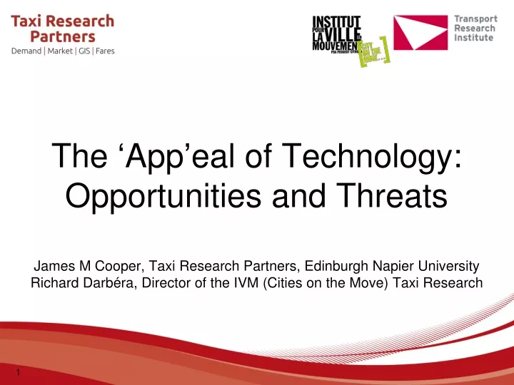 the app eal of technology opportunities and threats