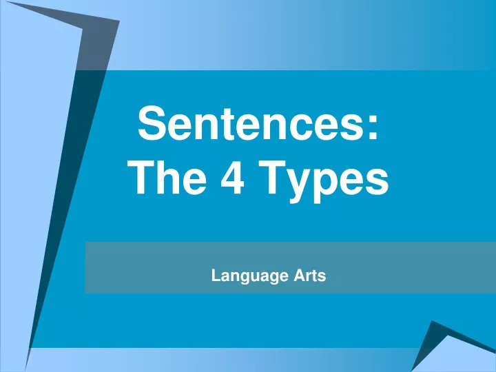 sentences the 4 types