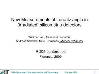 RD09 conference  Florence, 2009