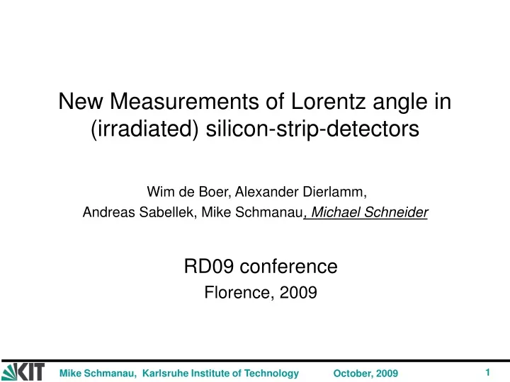 rd09 conference florence 2009